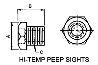 Hi-Temp Peep Sights